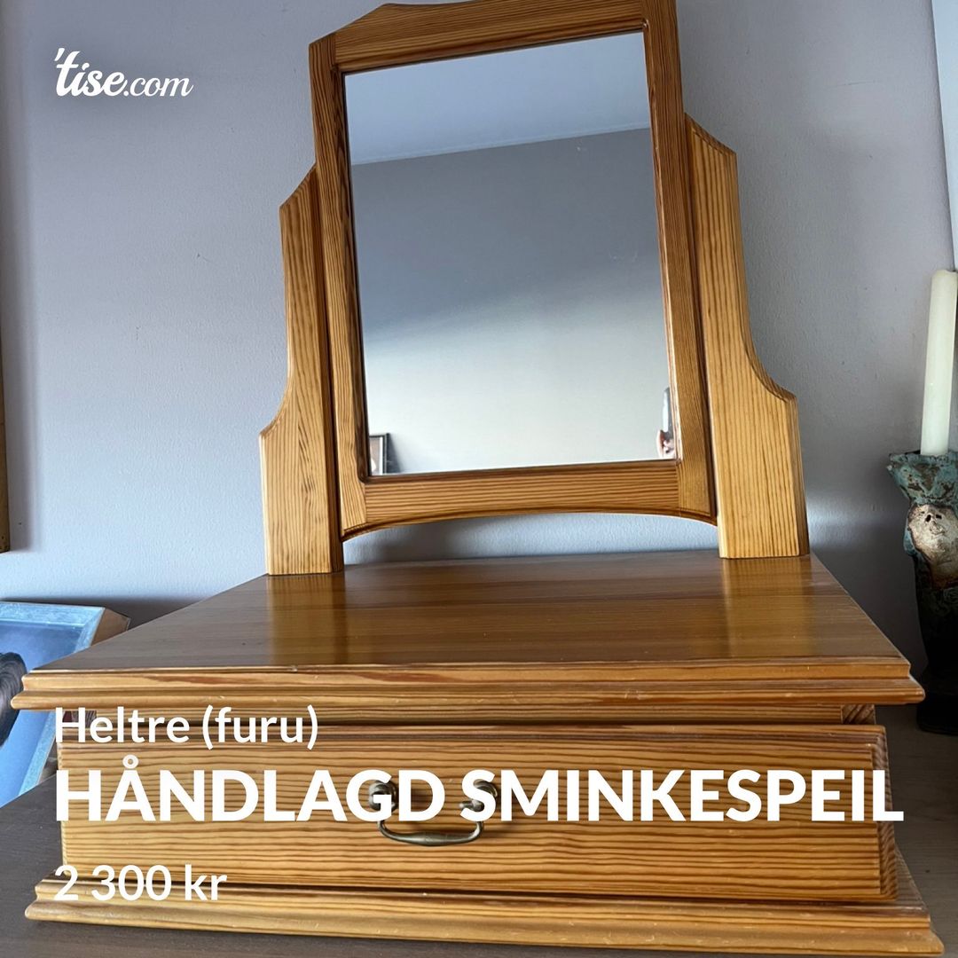 Håndlagd sminkespeil