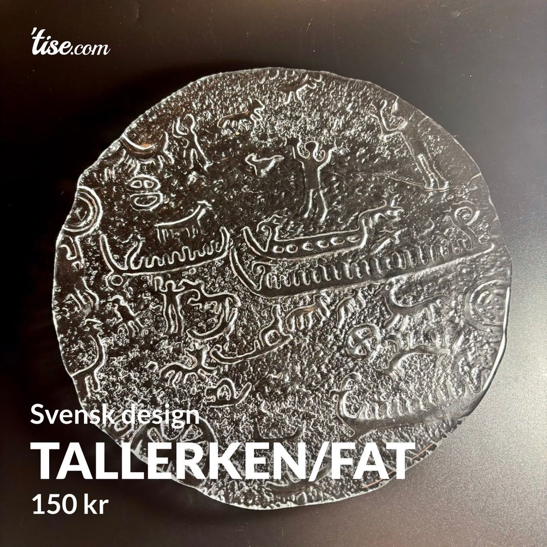 Tallerken/fat