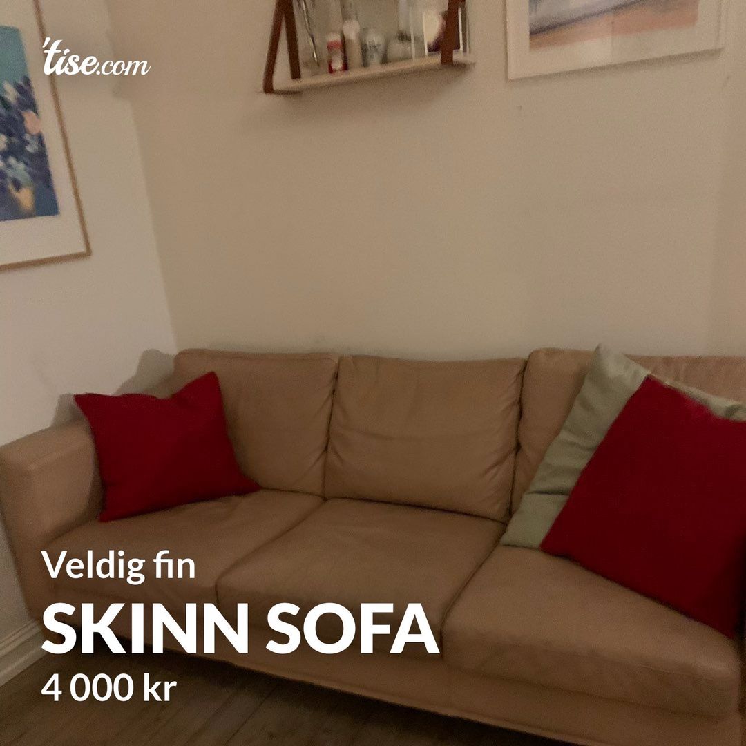 Skinn sofa