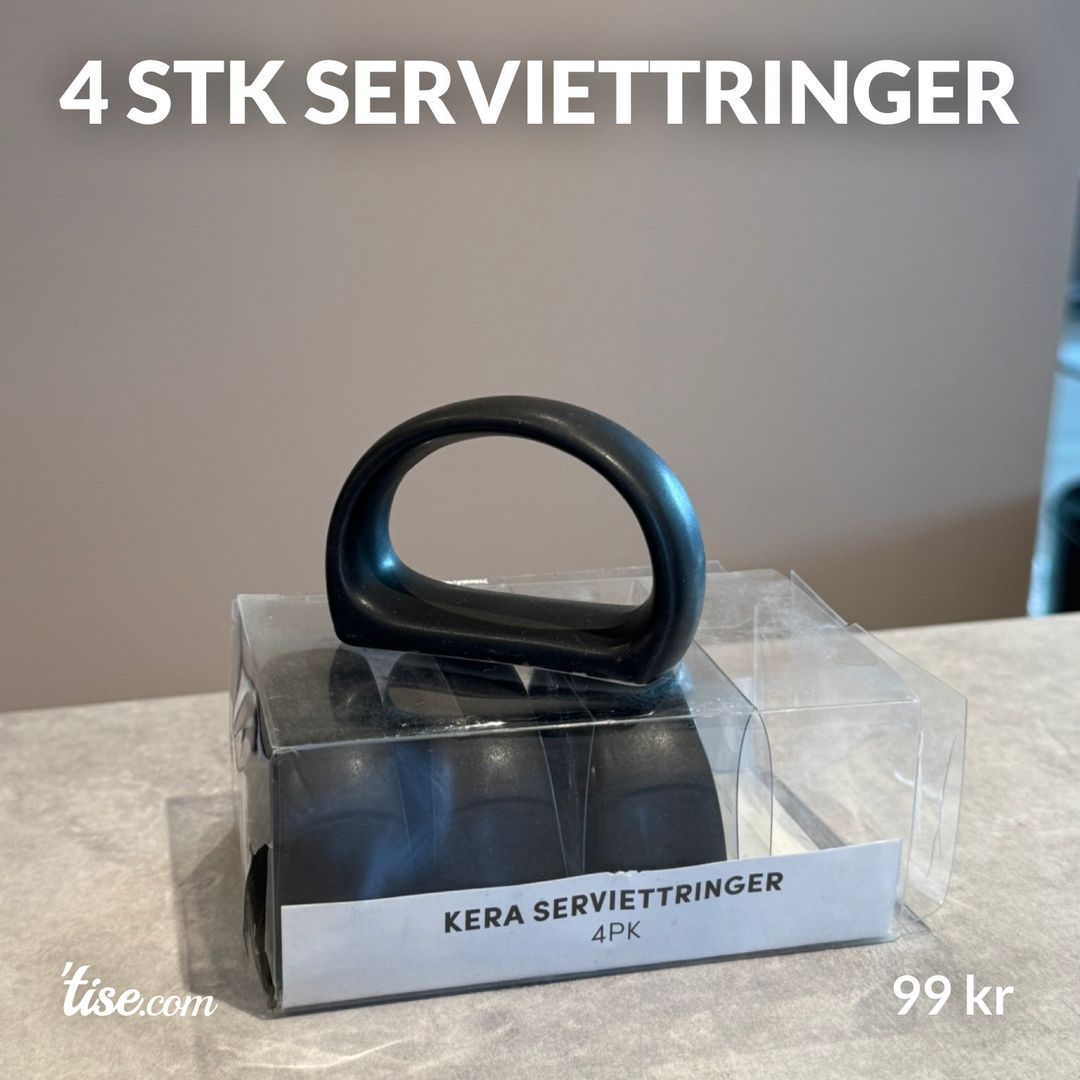 4 stk serviettringer