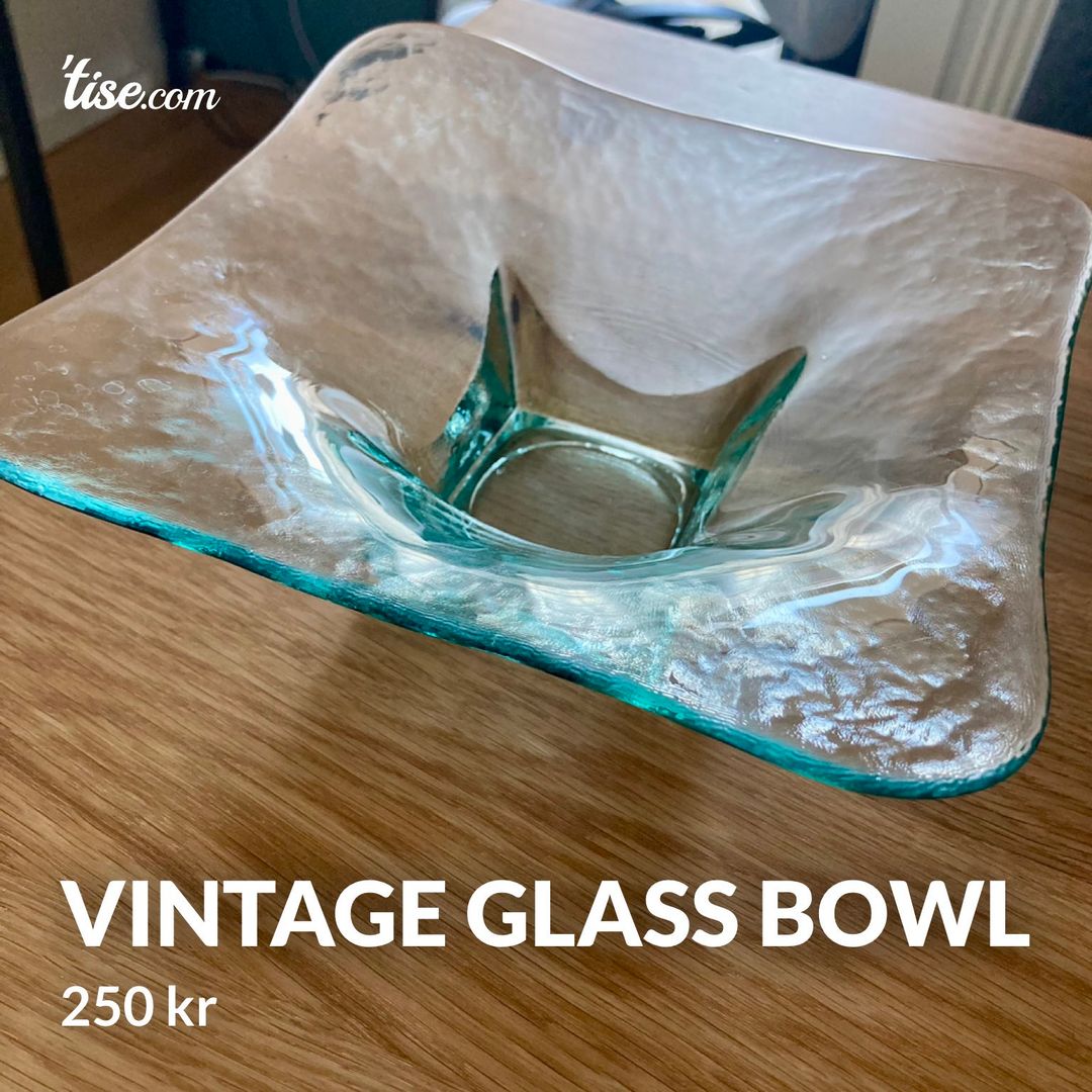 Vintage glass bowl