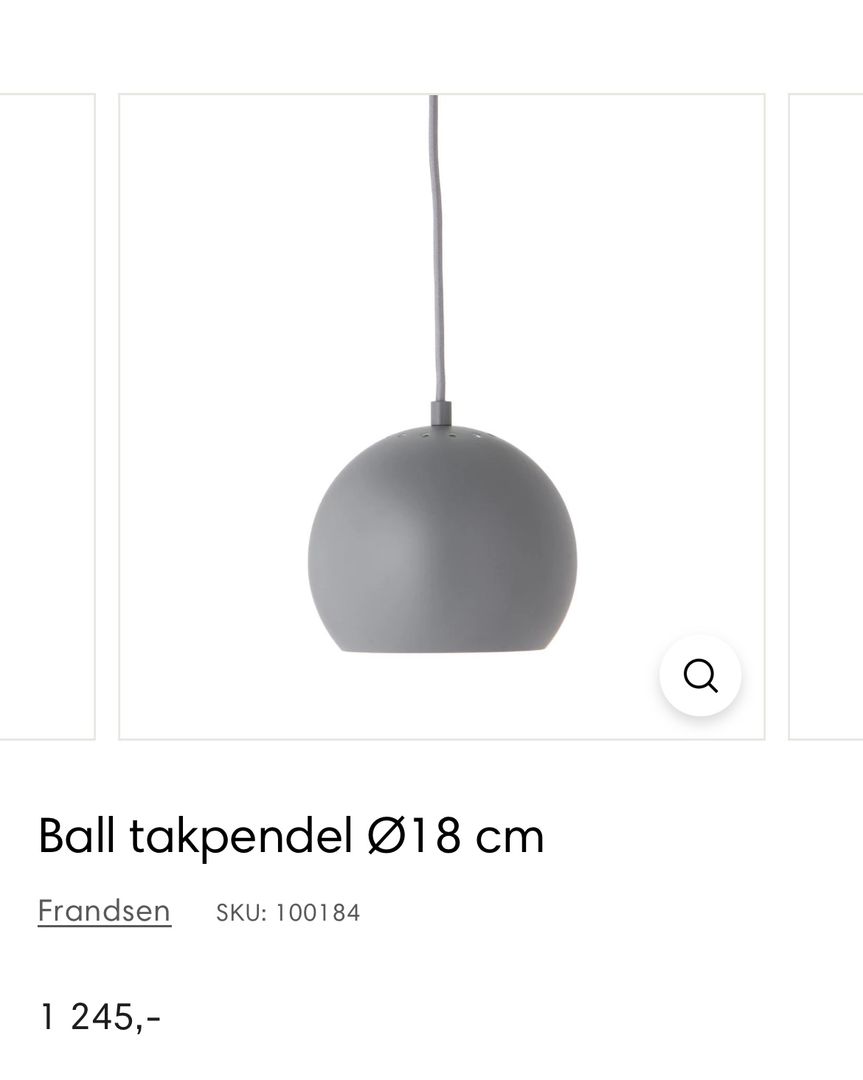 4 stk Ball lamper