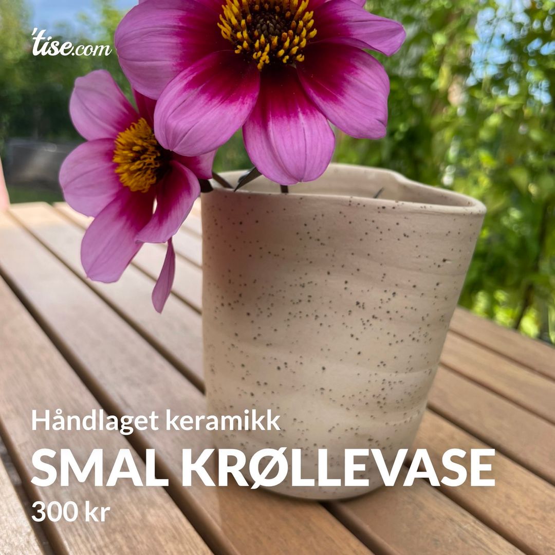 Smal krøllevase