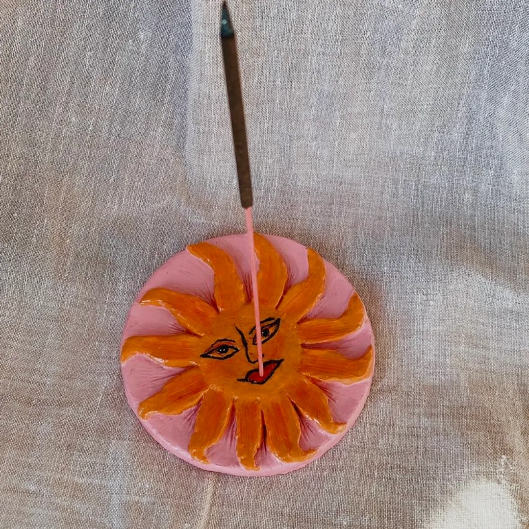 Sun incense holder