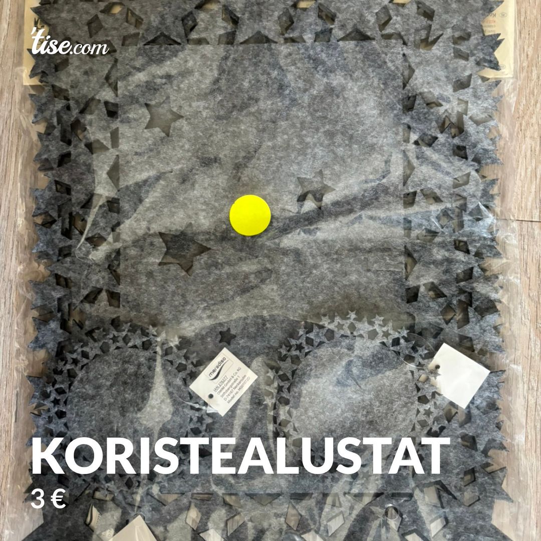 Koristealustat