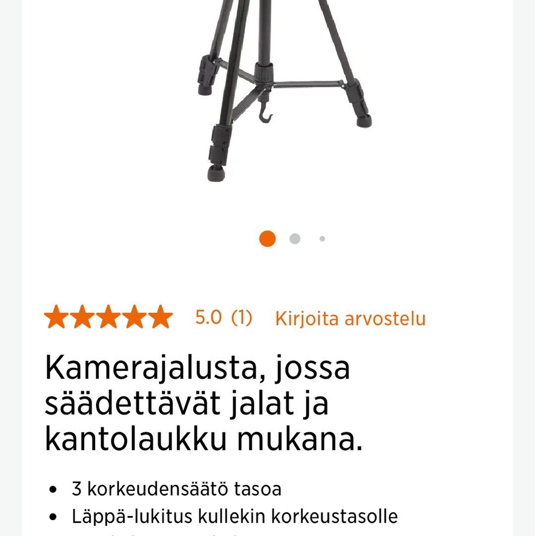 Kamera jalka