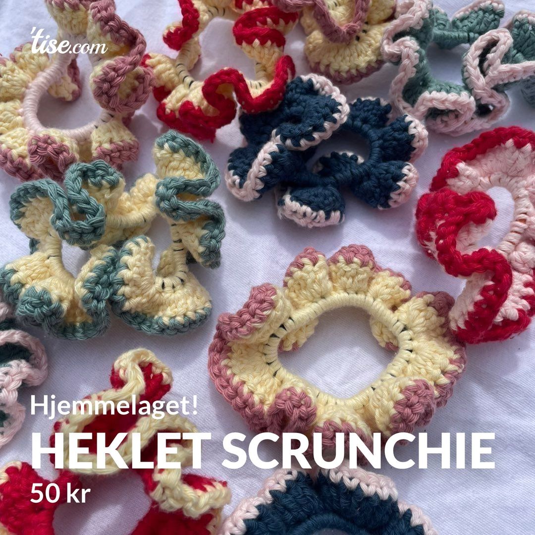 Heklet scrunchie