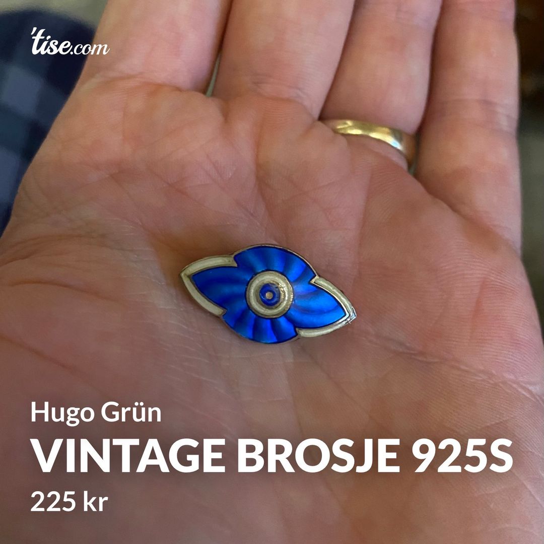 Vintage brosje 925s