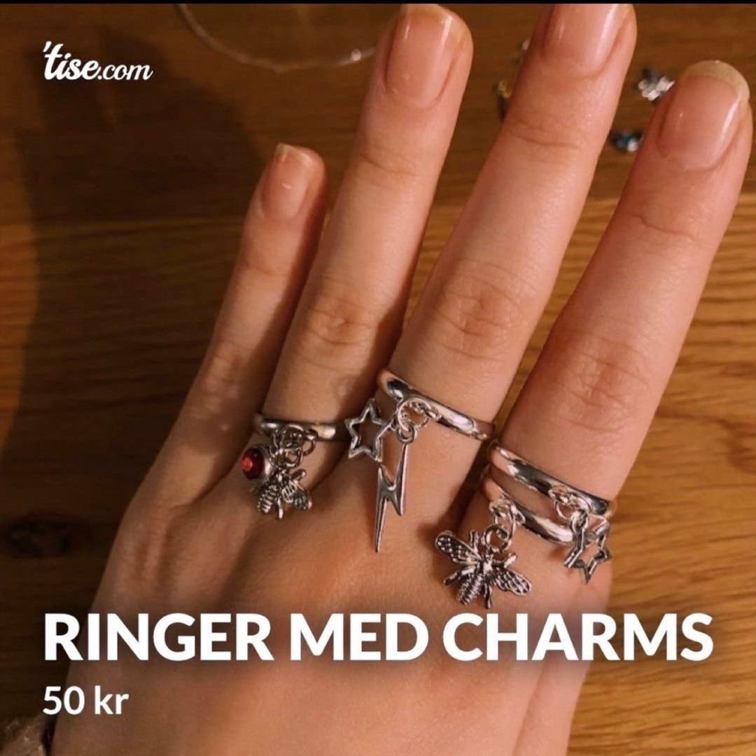 Ringer med charms