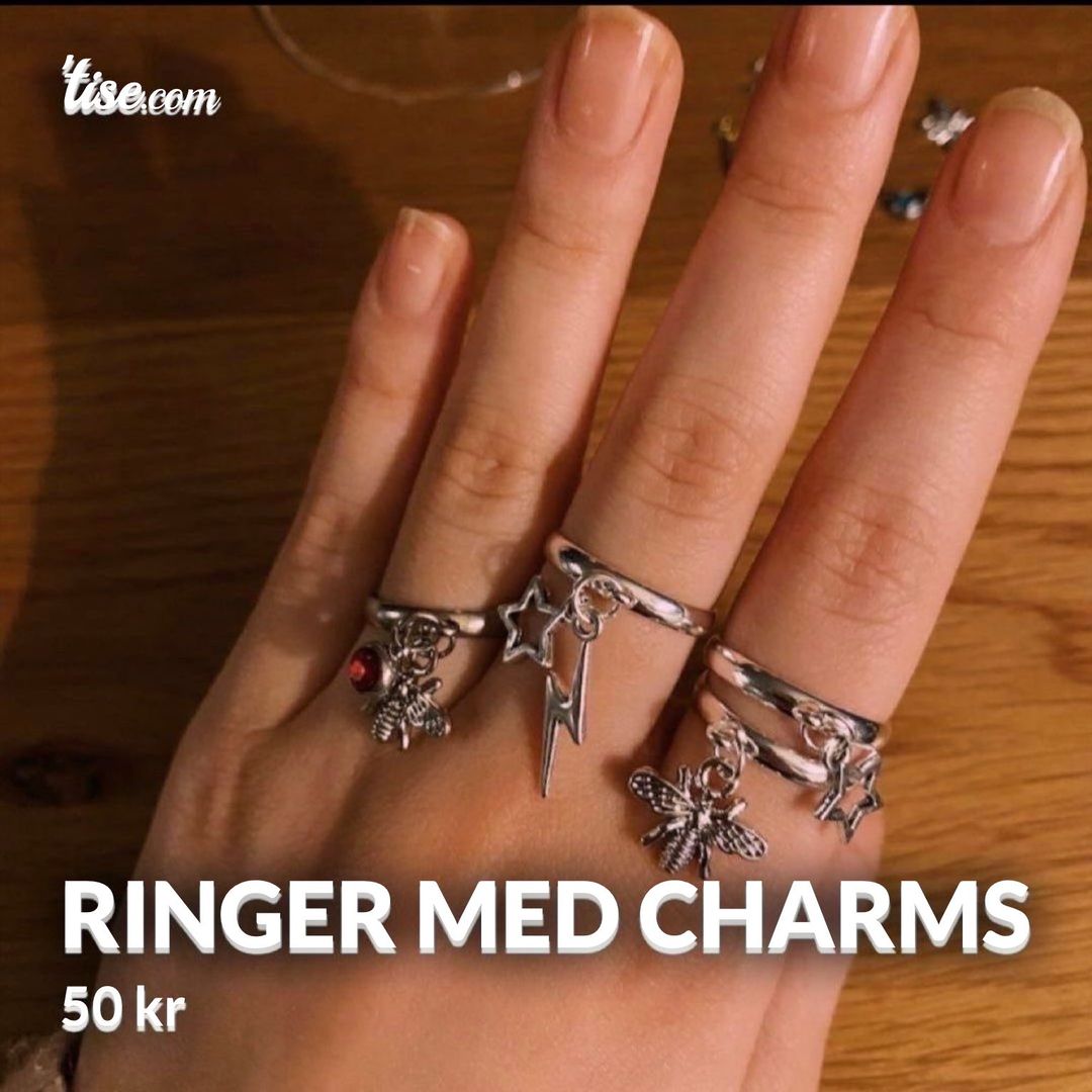 Ringer med charms