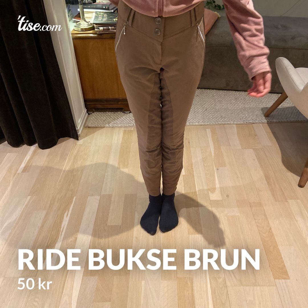 Ride bukse brun