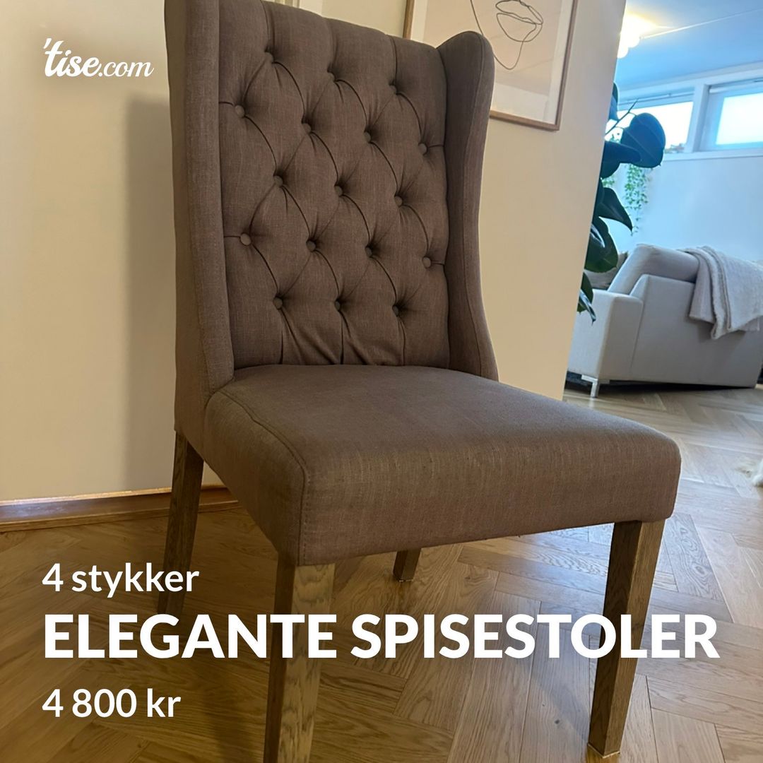 Elegante spisestoler