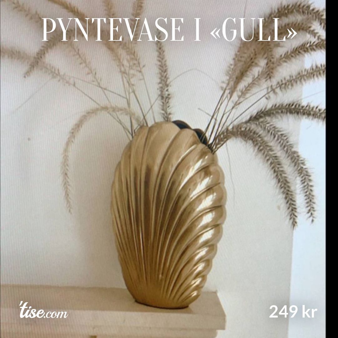 Pyntevase i «gull»