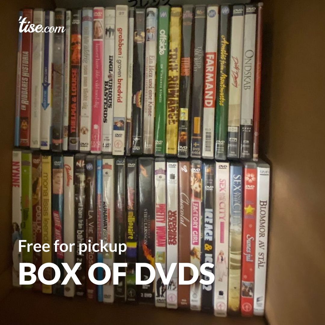 Box of DVDs