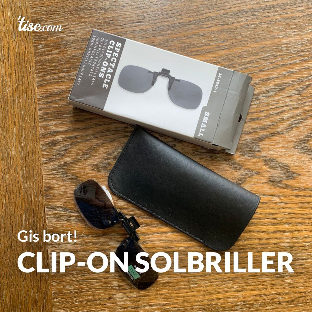 Clip-on solbriller