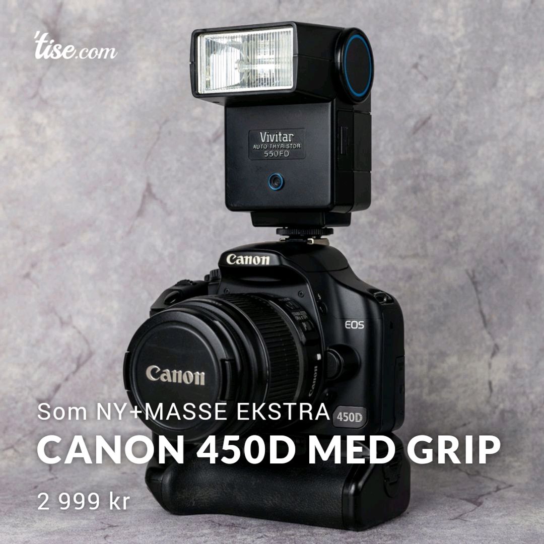Canon 450D med Grip