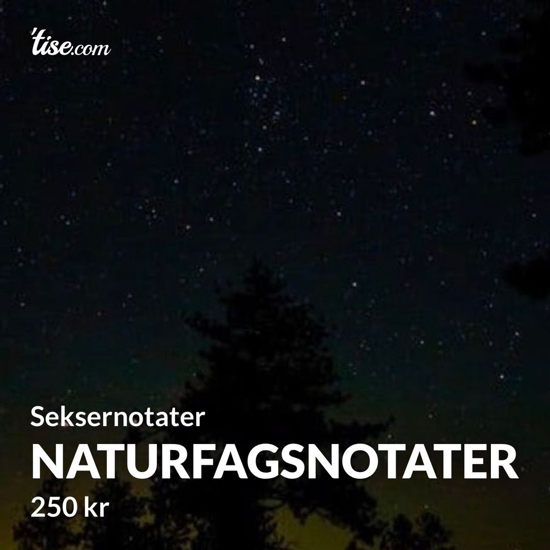 Naturfagsnotater