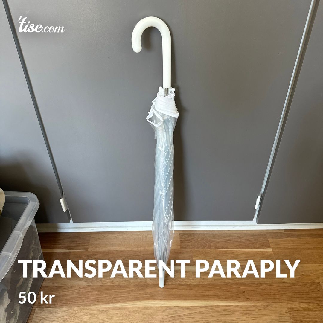 Transparent paraply