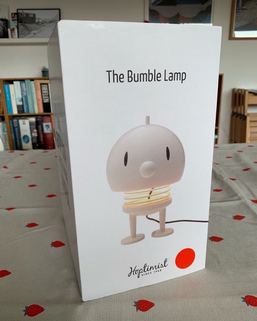 Hoptimist lampe rød