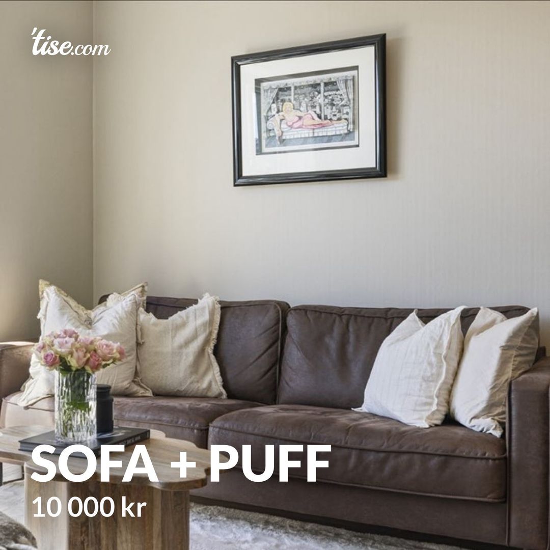 Sofa + puff