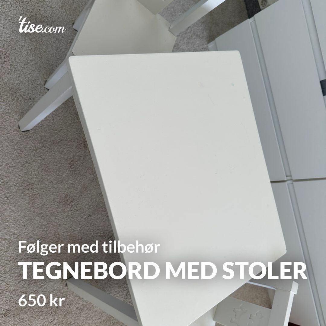 Tegnebord med stoler