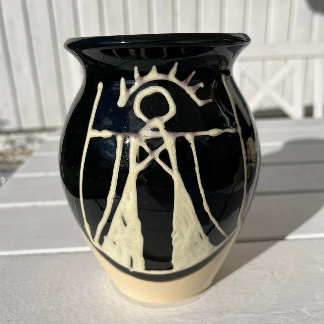 Håndlagd vase