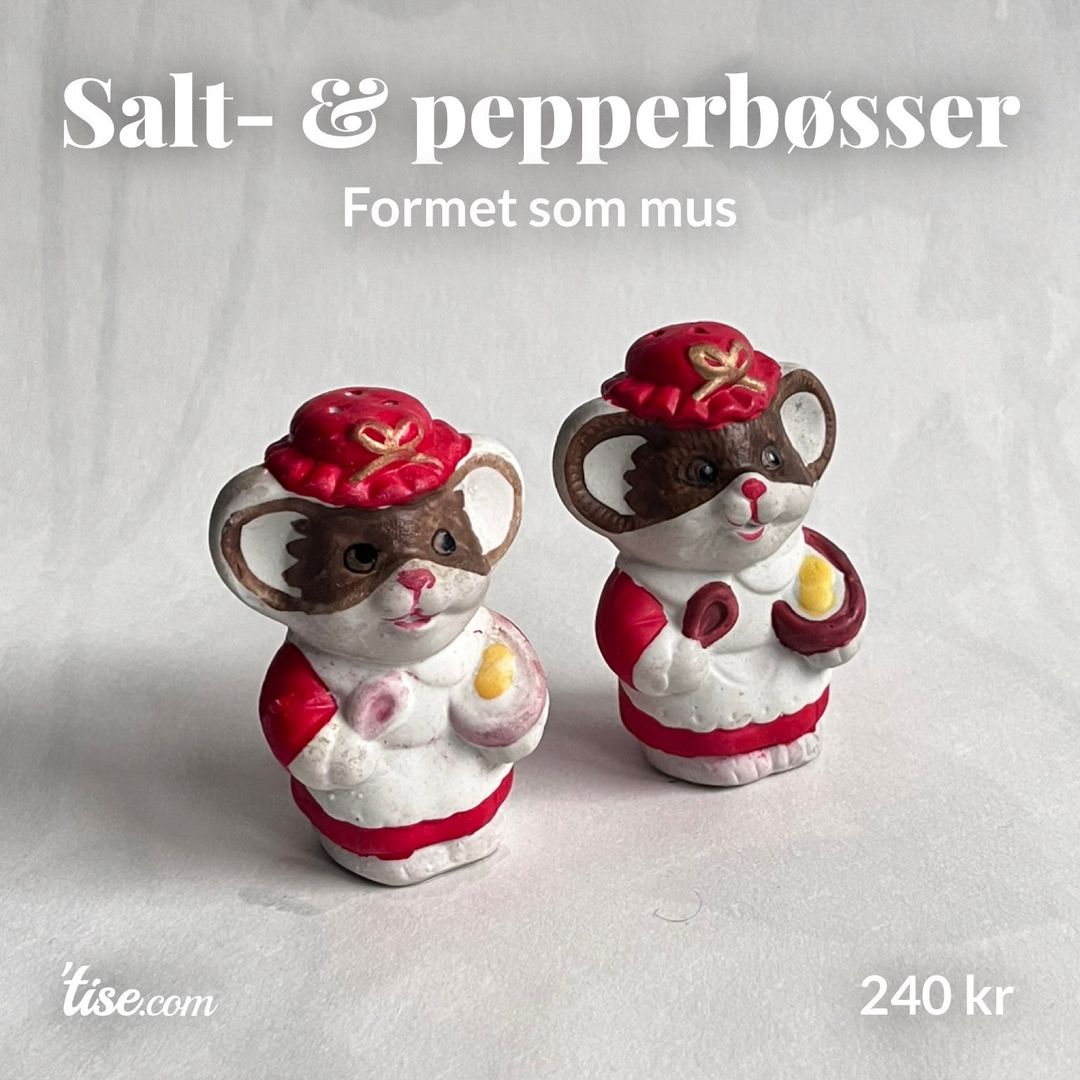 Salt-  pepperbøsser