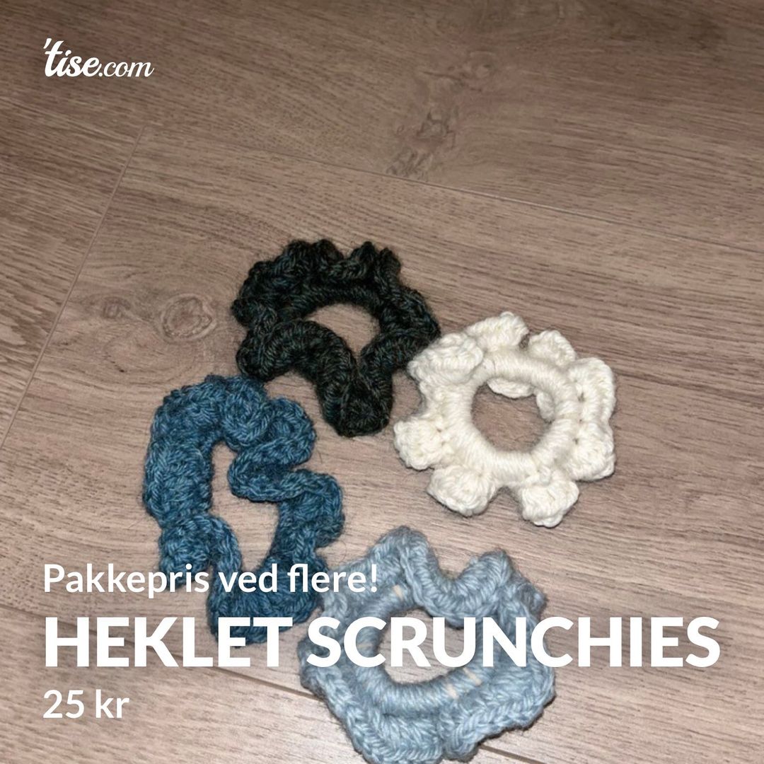 Heklet scrunchies