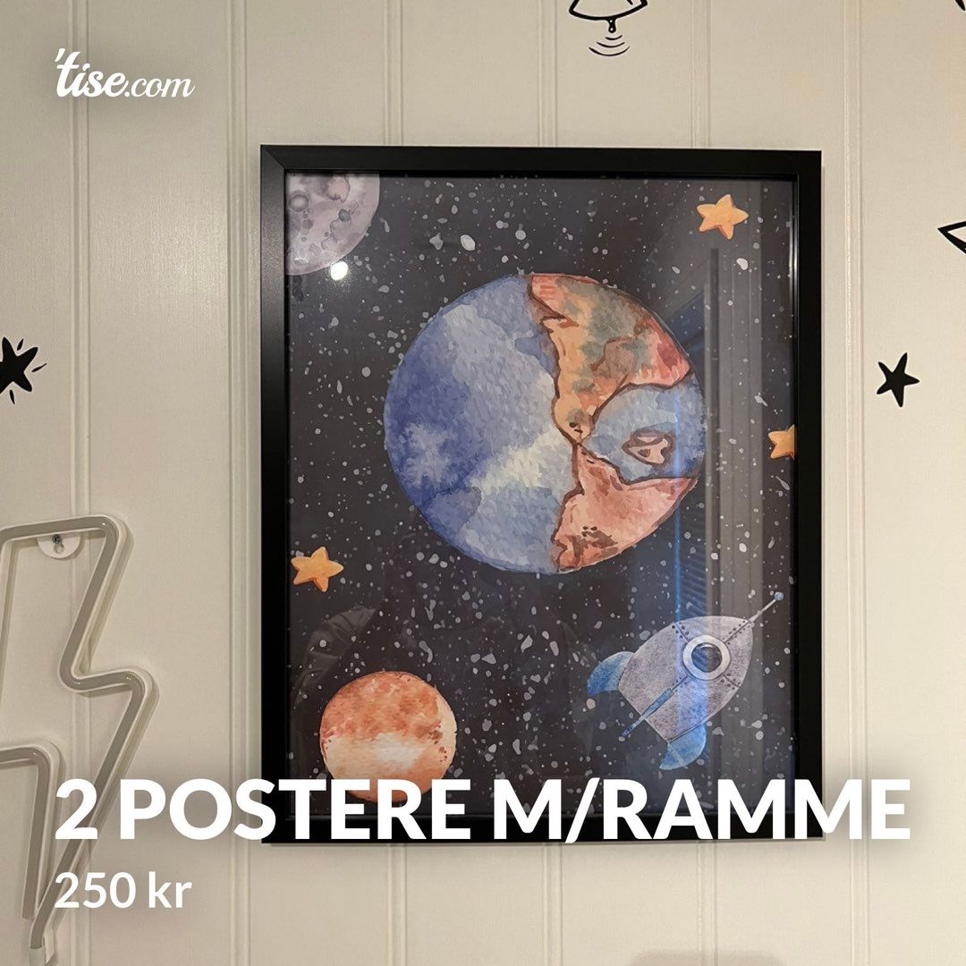 2 postere m/ramme