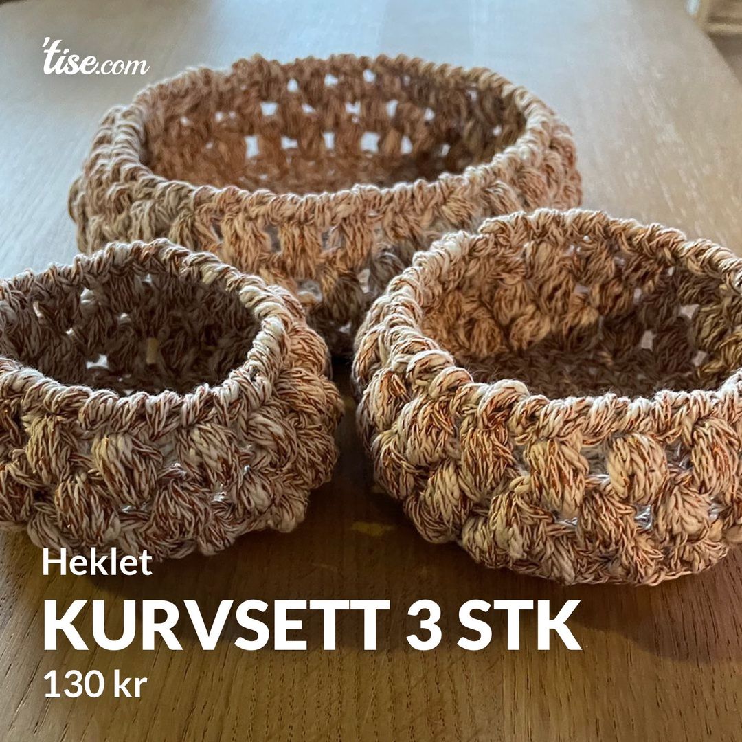 Kurvsett 3 stk