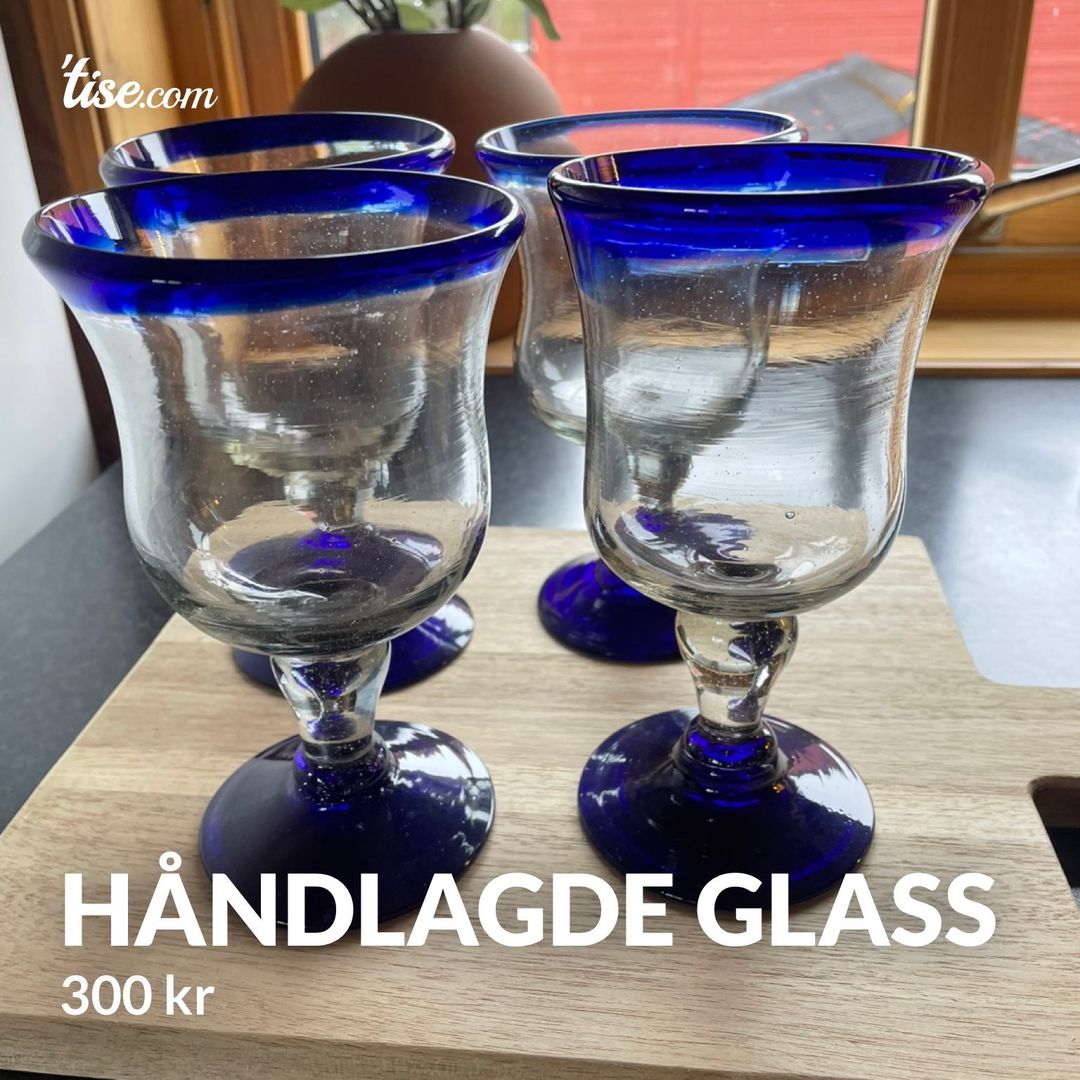 Håndlagde glass