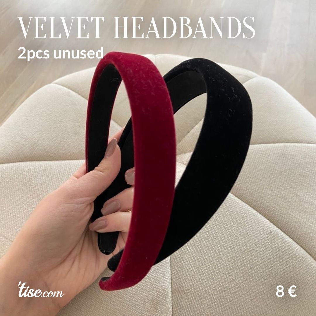 Velvet headbands