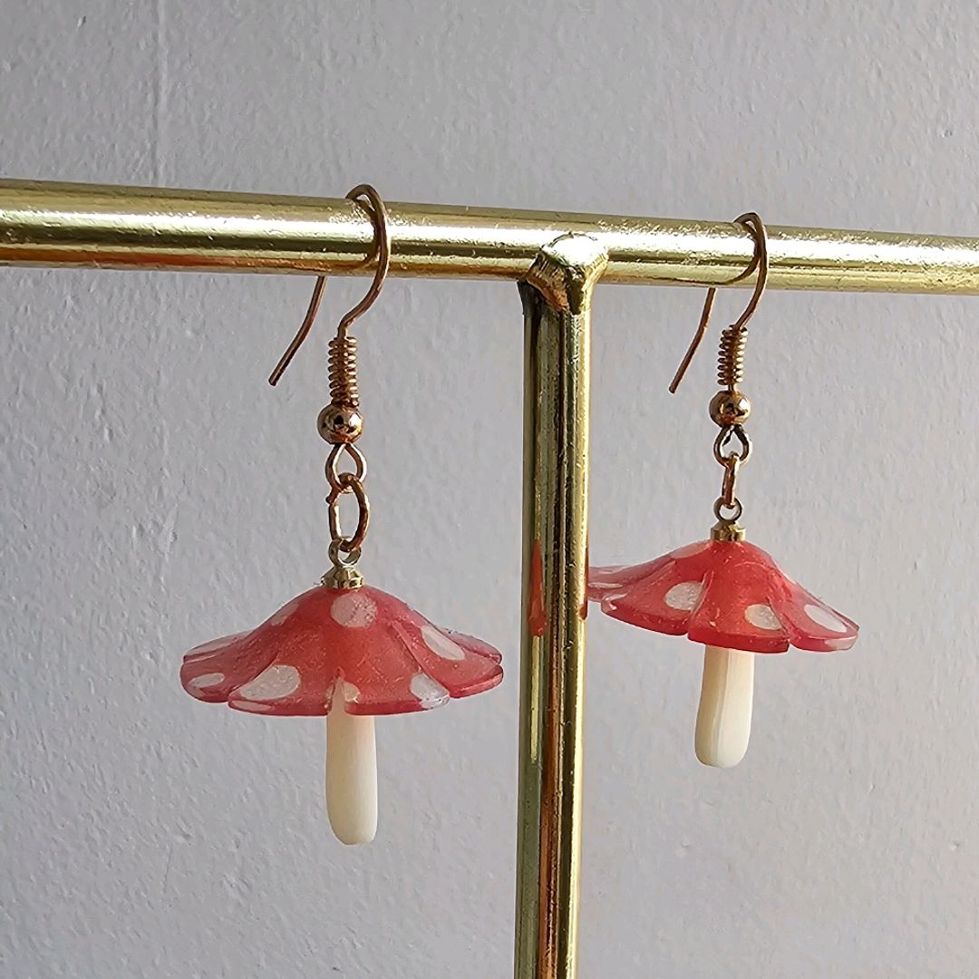 Mushroom Earrings