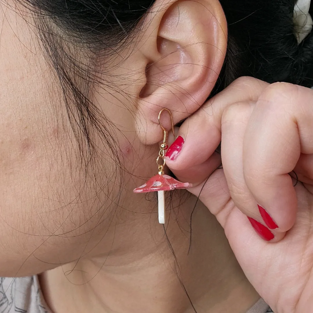 Mushroom Earrings