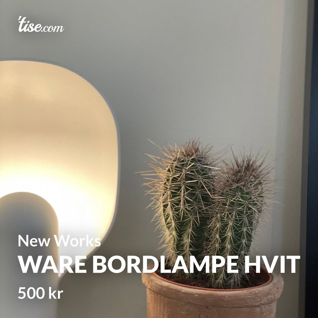 Ware bordlampe hvit