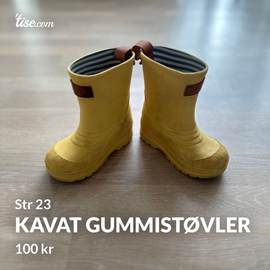 Kavat gummistøvler