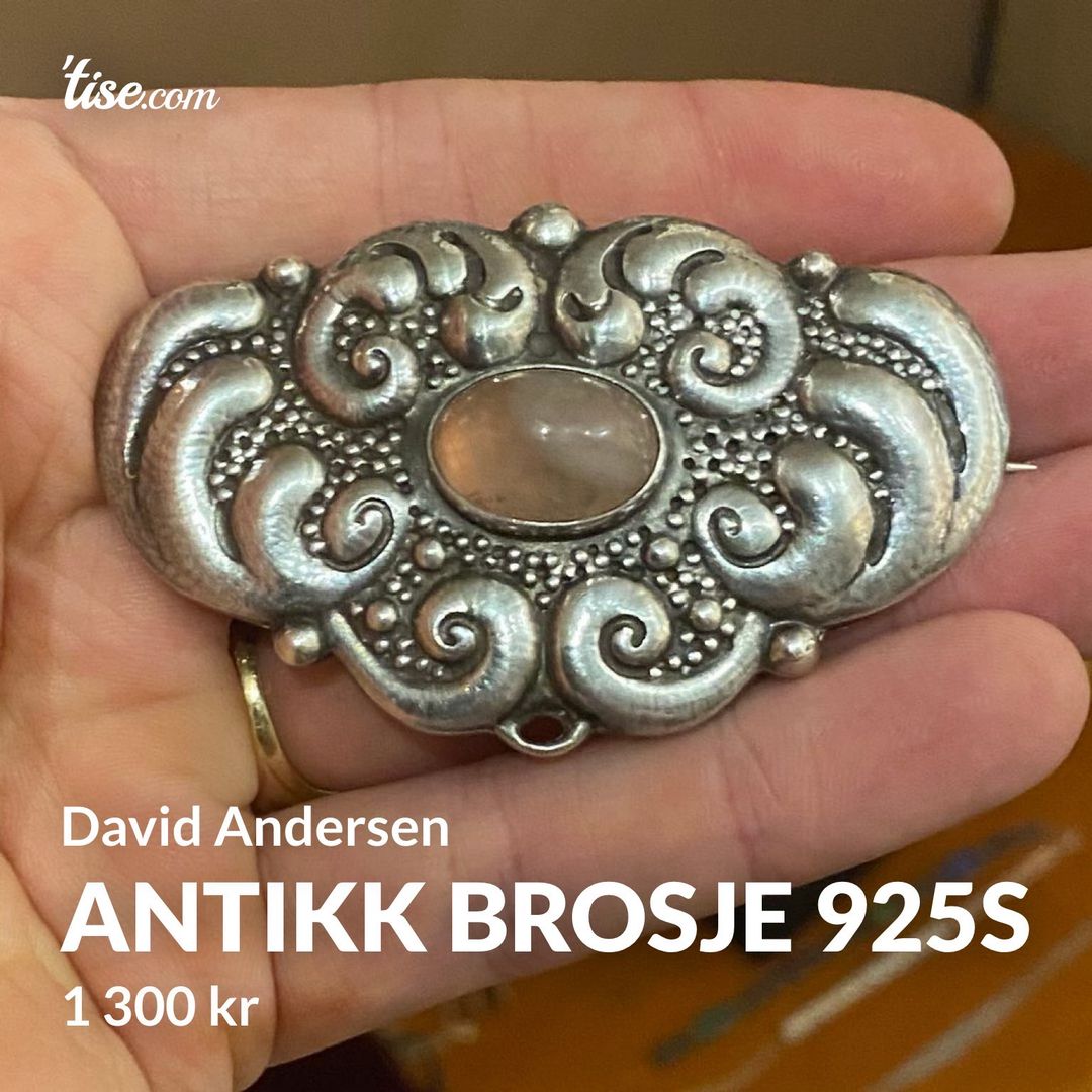 Antikk brosje 925s