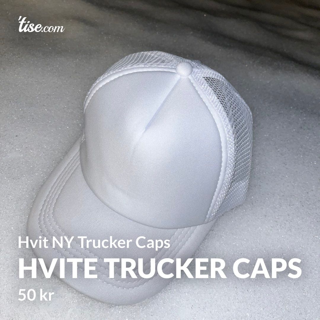 Hvite Trucker Caps