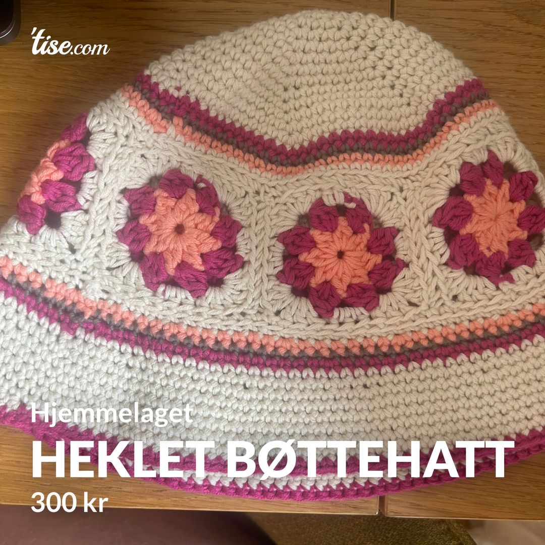 Heklet bøttehatt