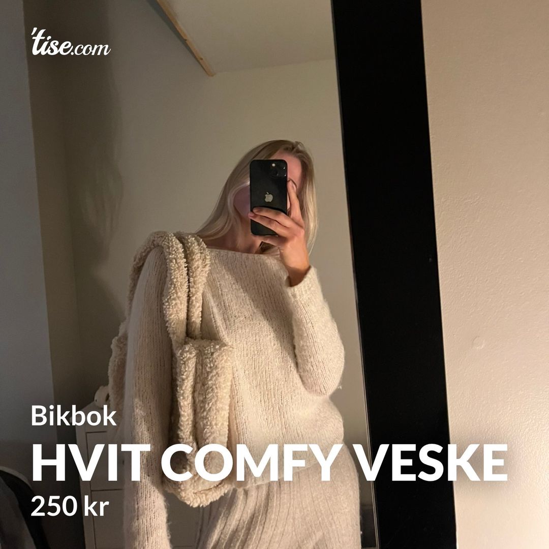 Hvit comfy veske