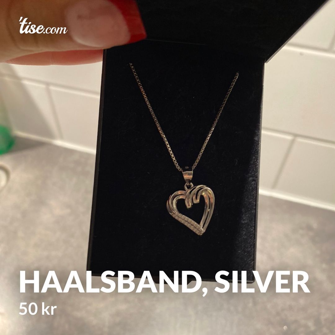 Haalsband, silver