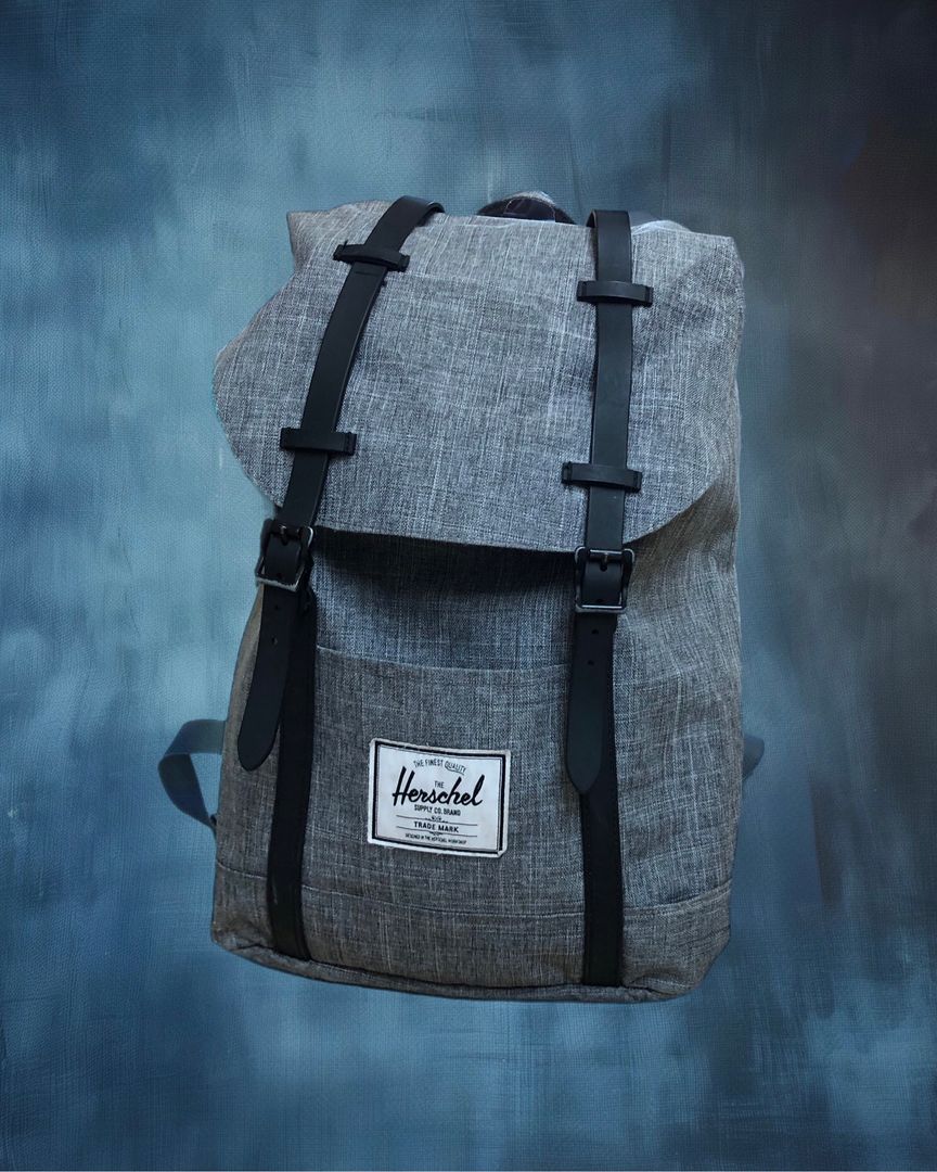 Grey backpack