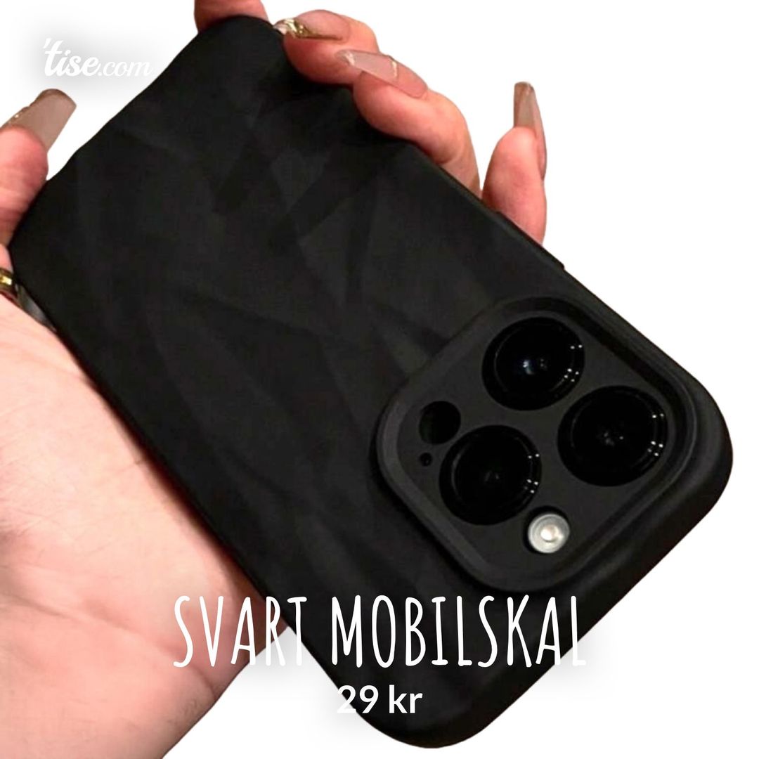 Svart mobilskal