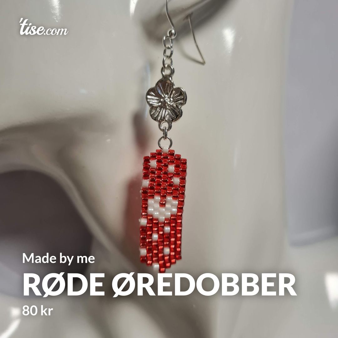 Røde øredobber