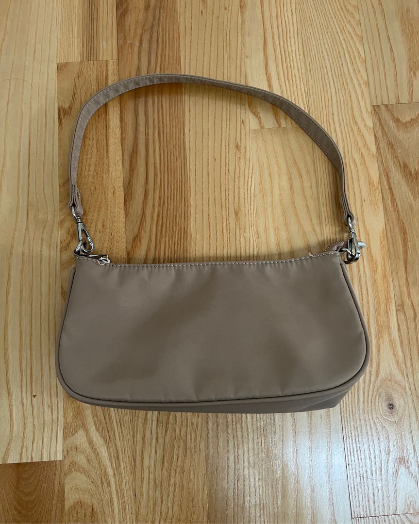 Beige skuldertaske