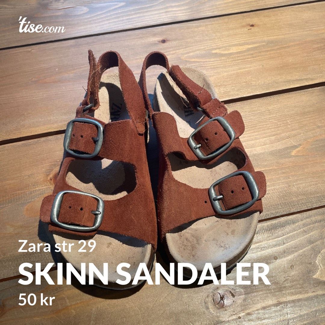 Skinn sandaler