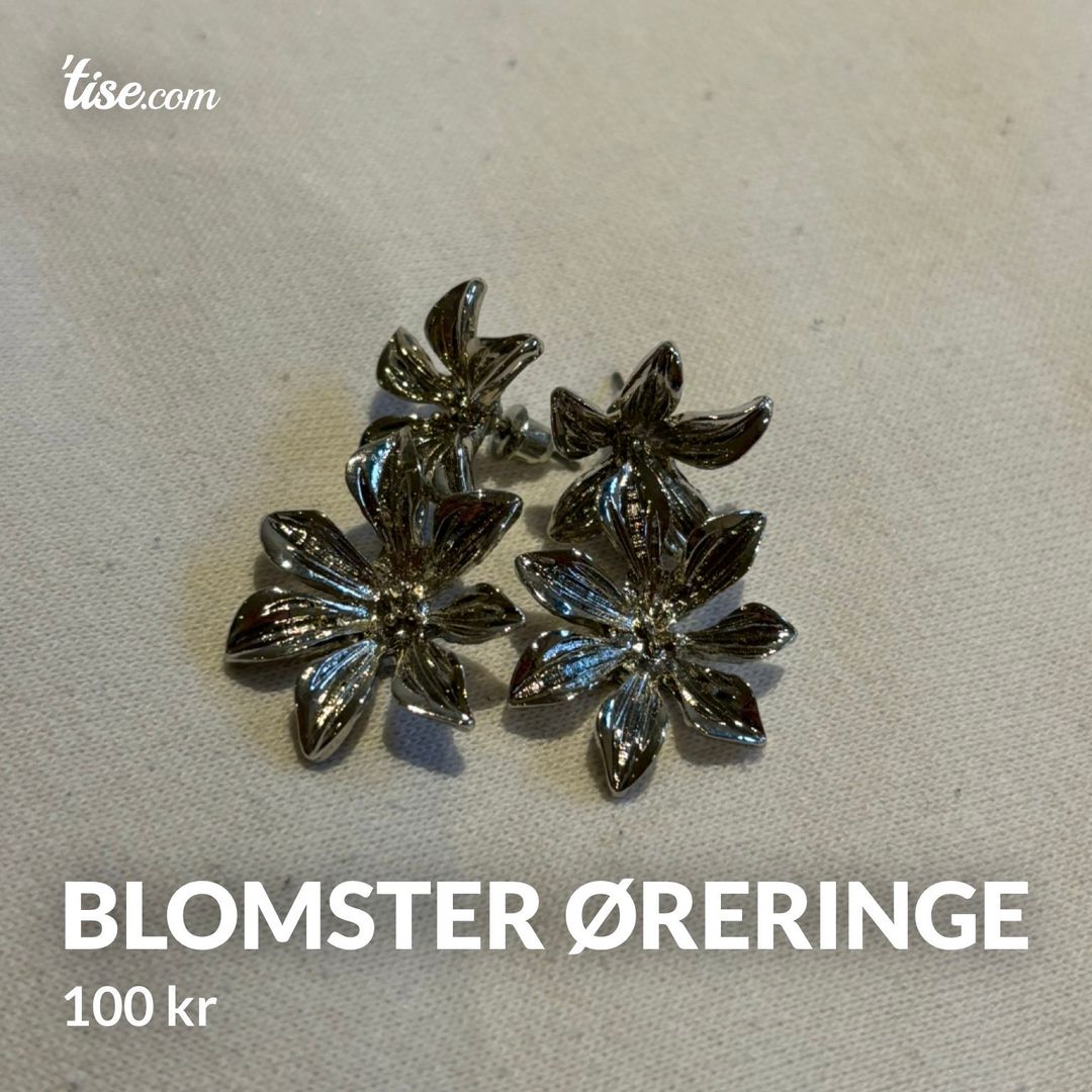 Blomster øreringe