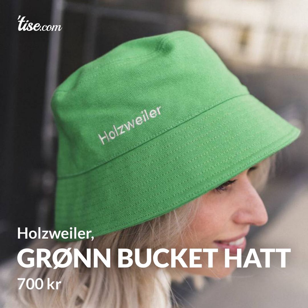 Grønn Bucket Hatt