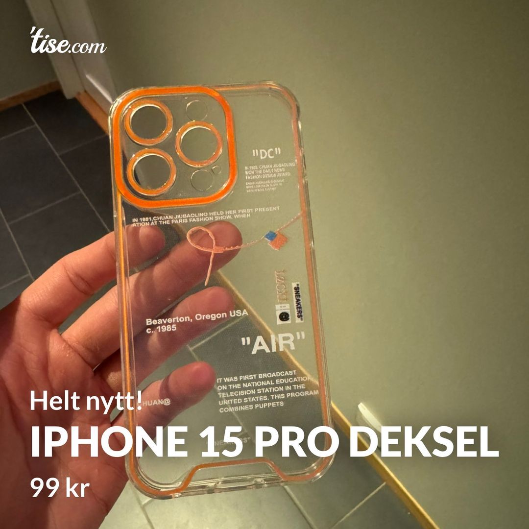 Iphone 15 pro deksel