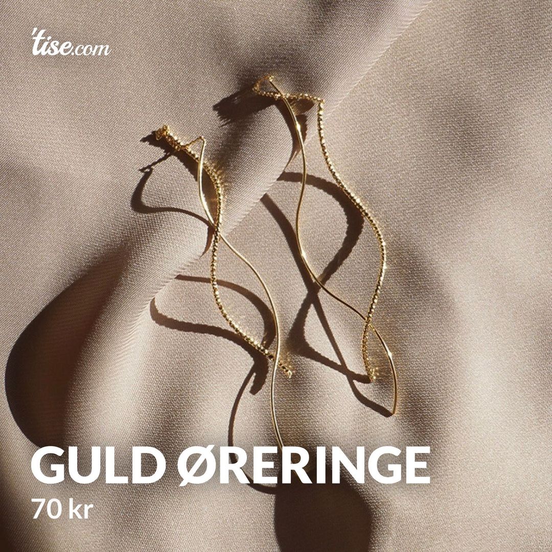 Guld øreringe